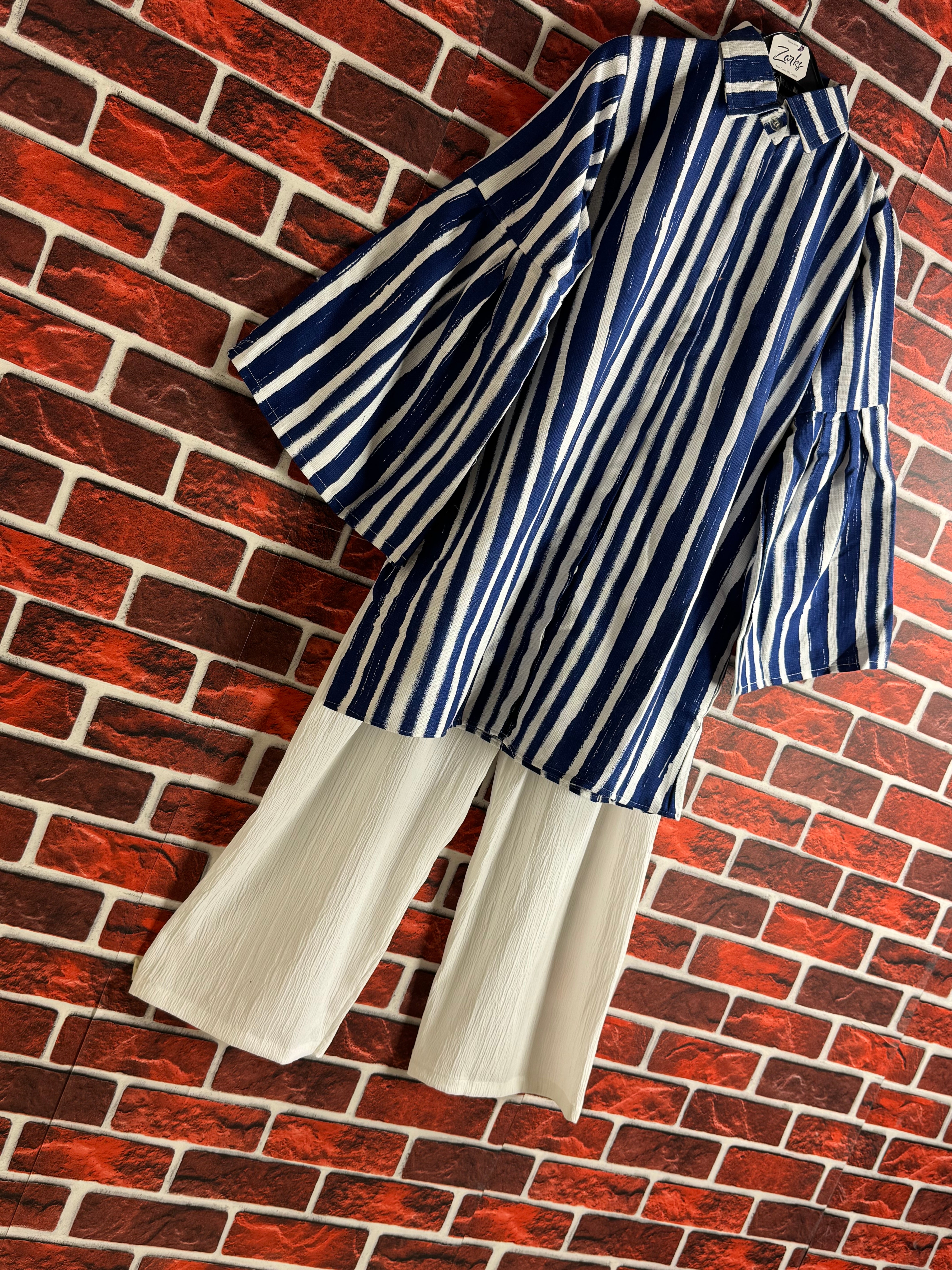 Blue stripe coord