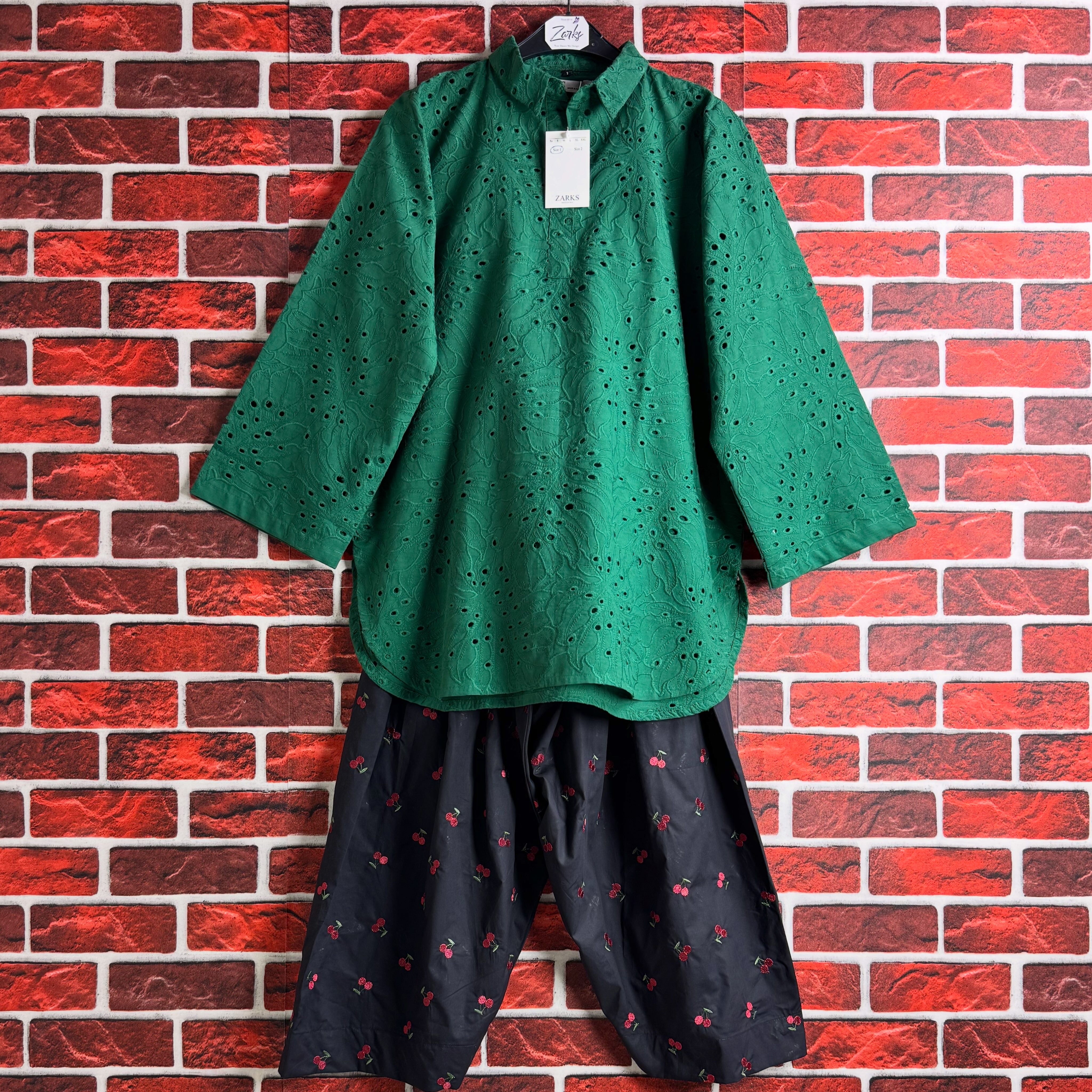 Green cherry chickenkari set