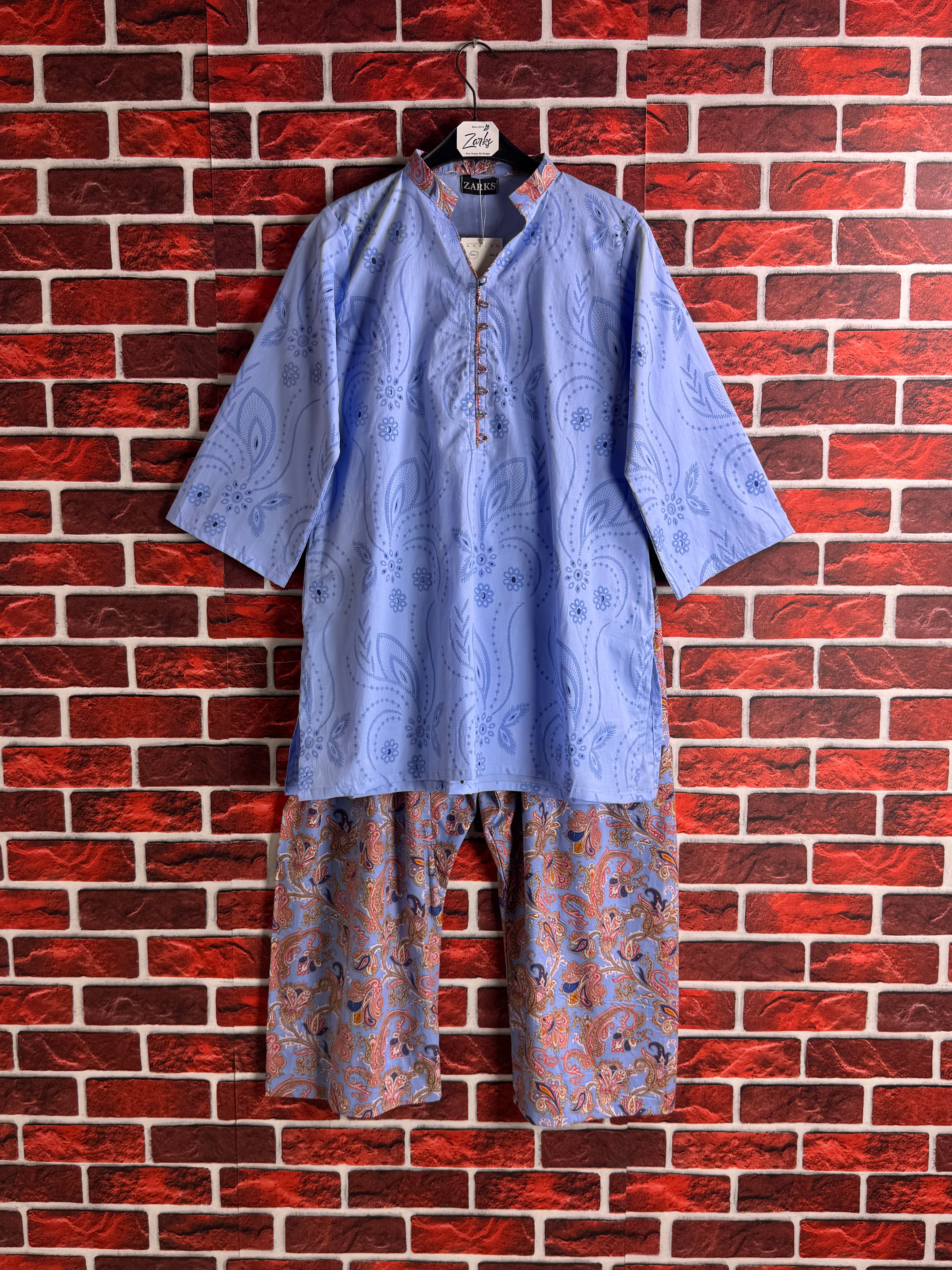 Skyline block printed set