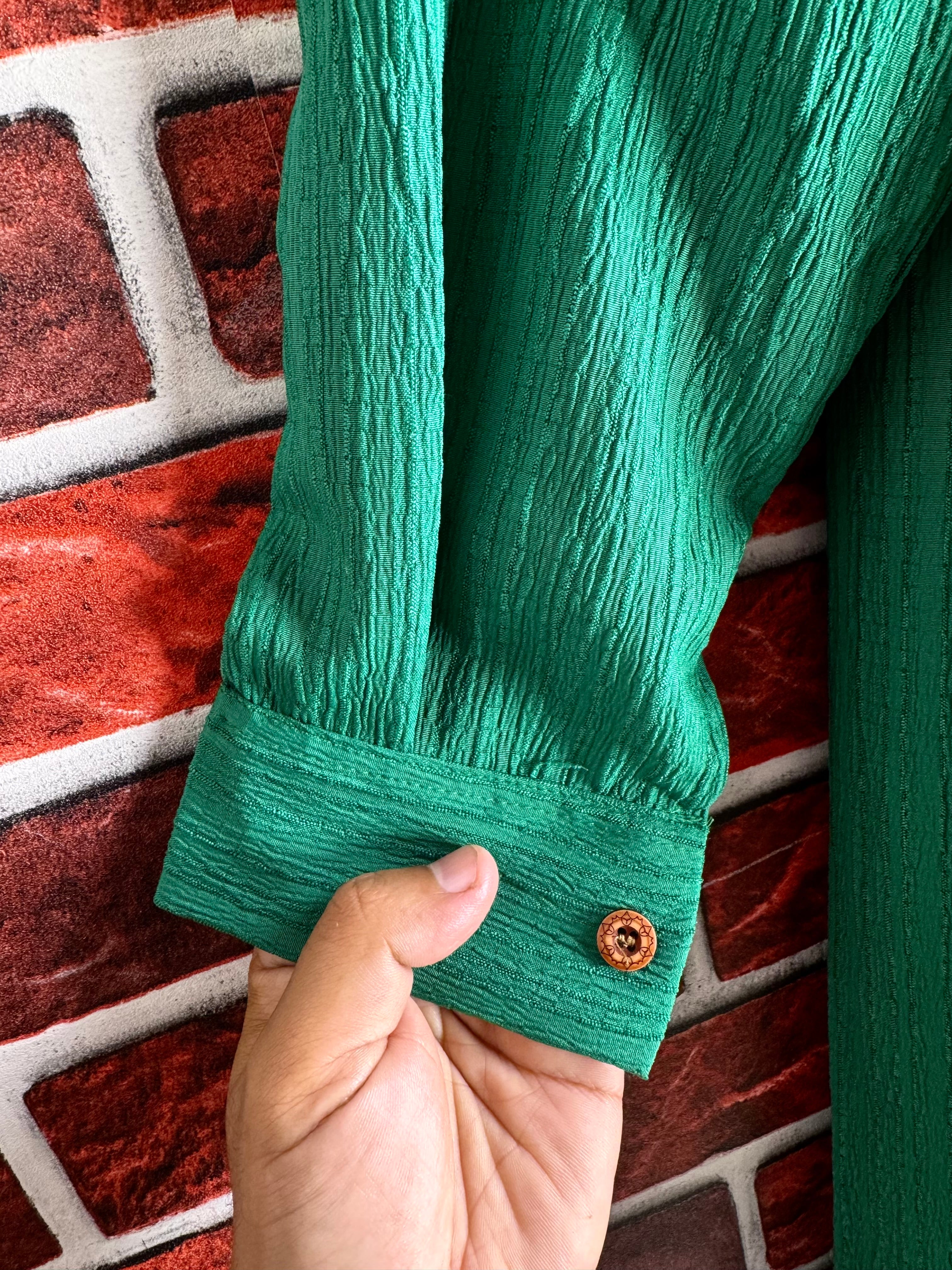 Green textured coord set