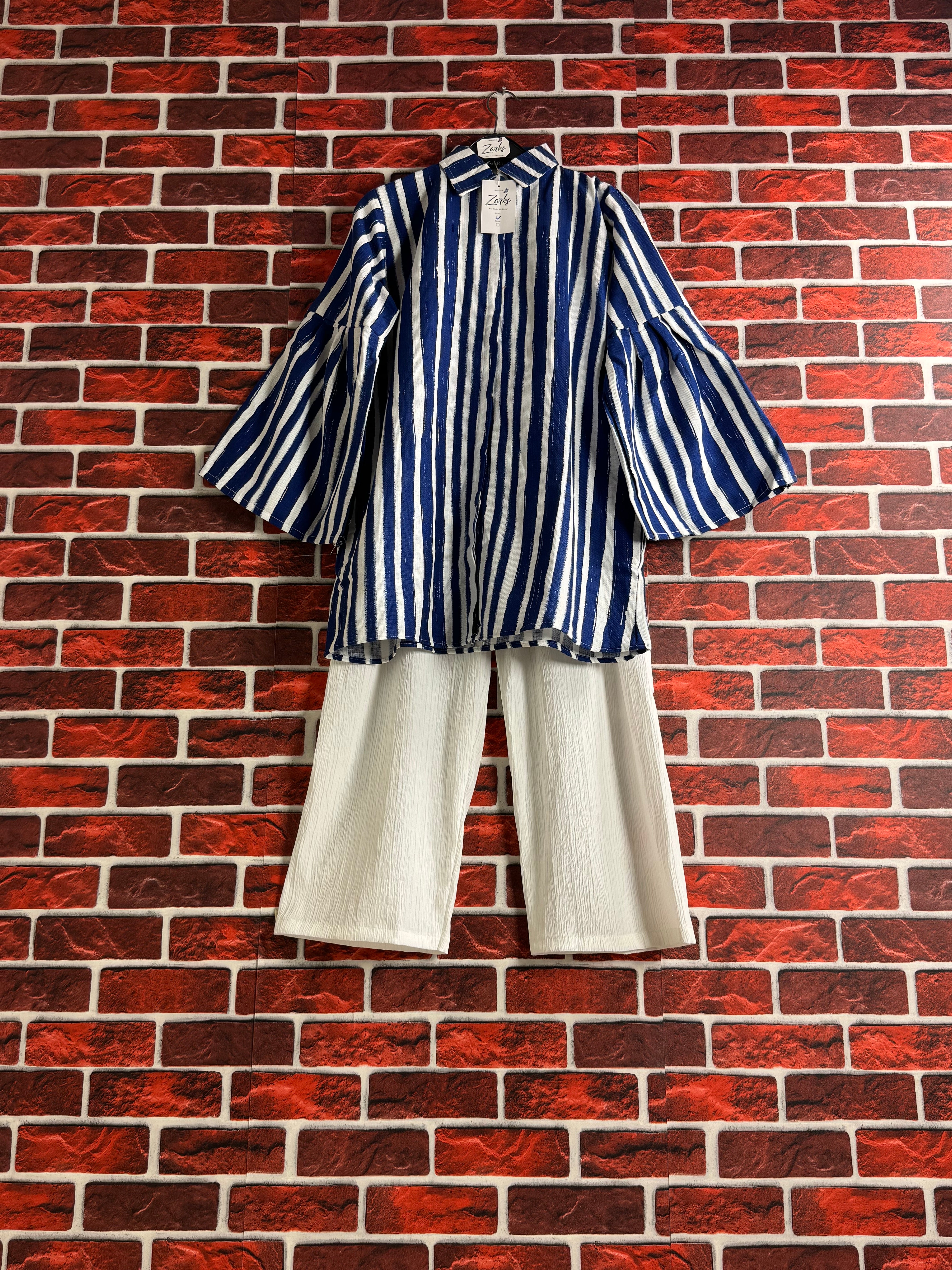 Blue stripe coord