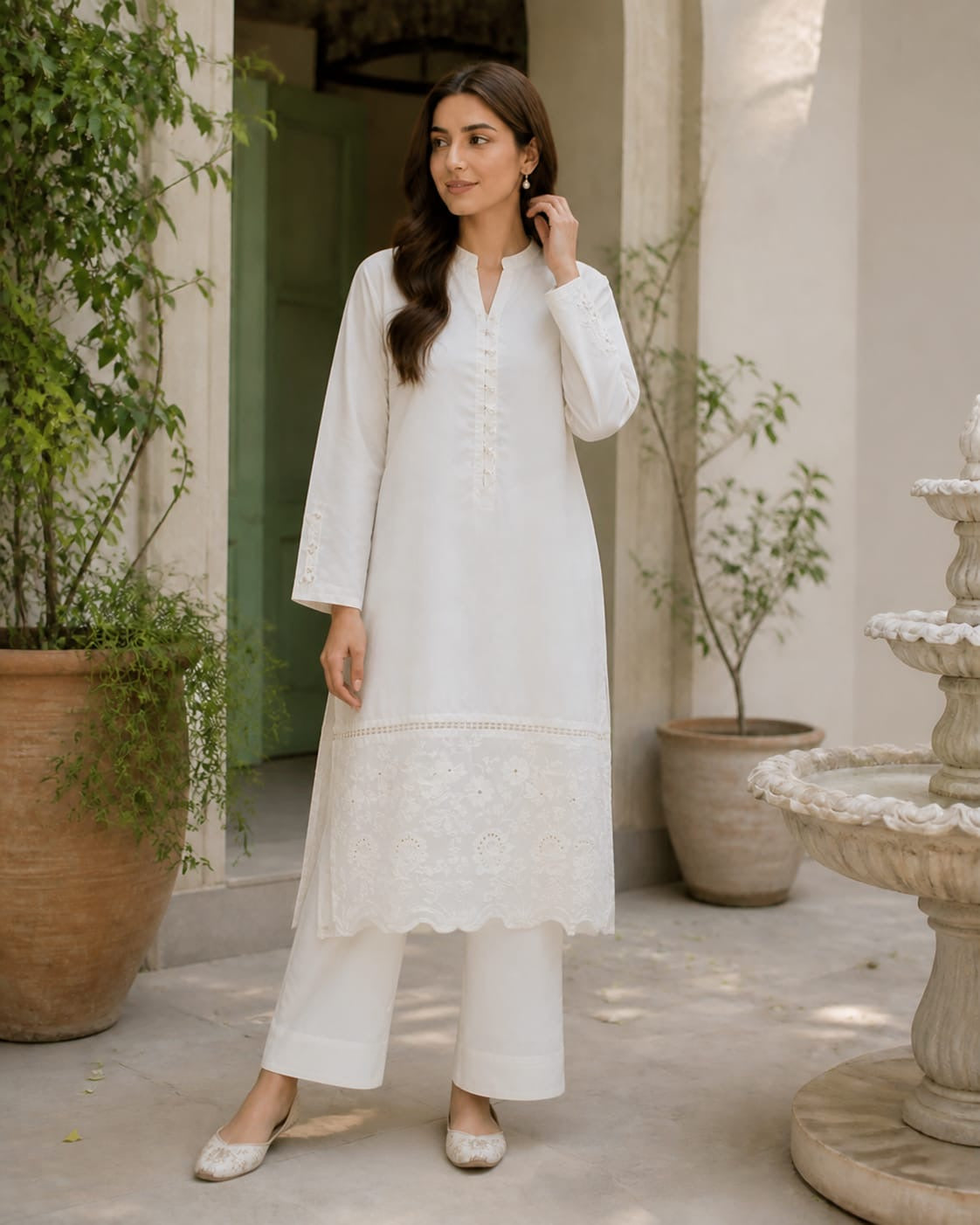White dove outfit