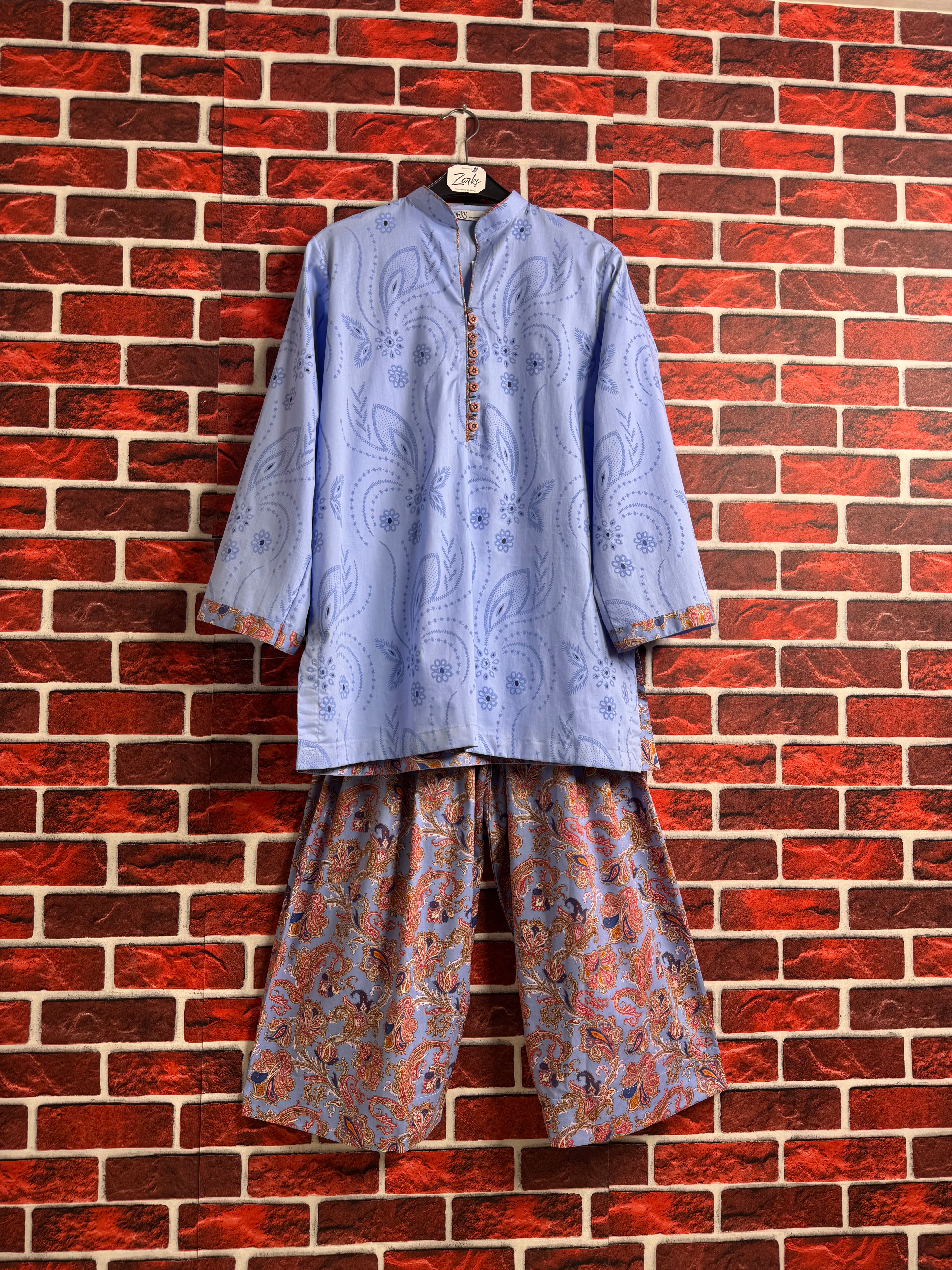 Sky block printed set