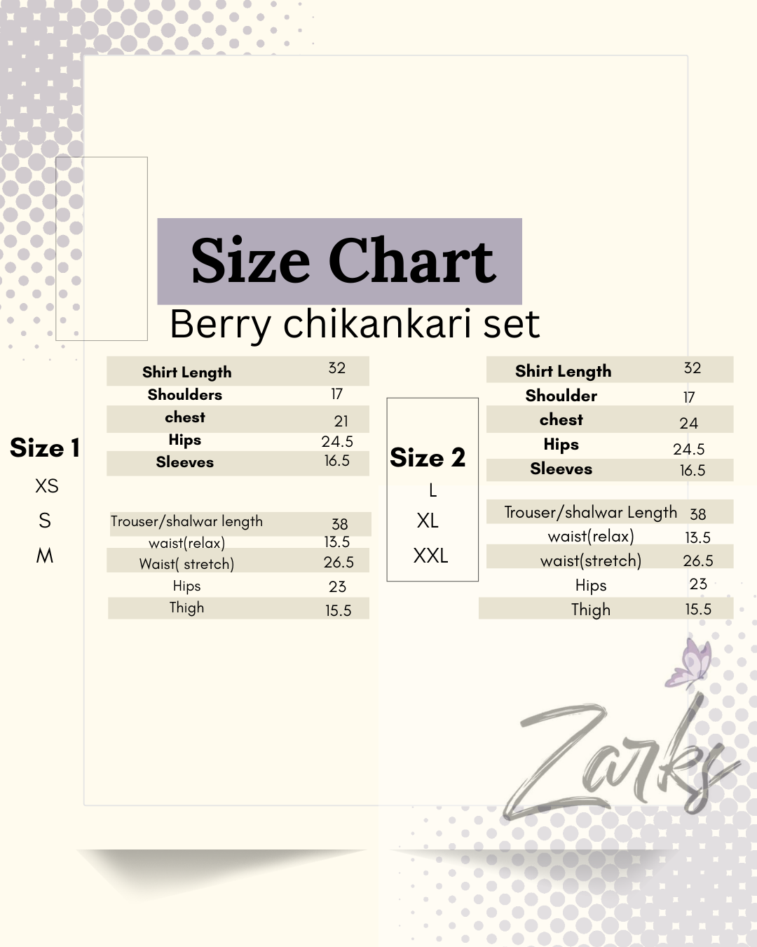 Berry chickankari set