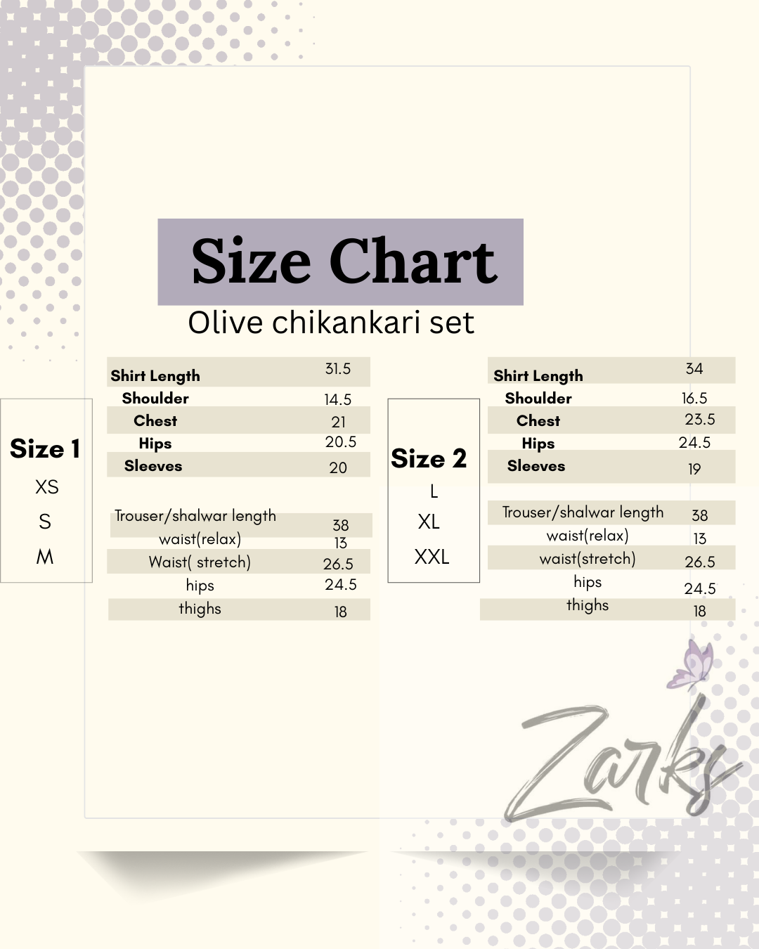 Olive chikankari set