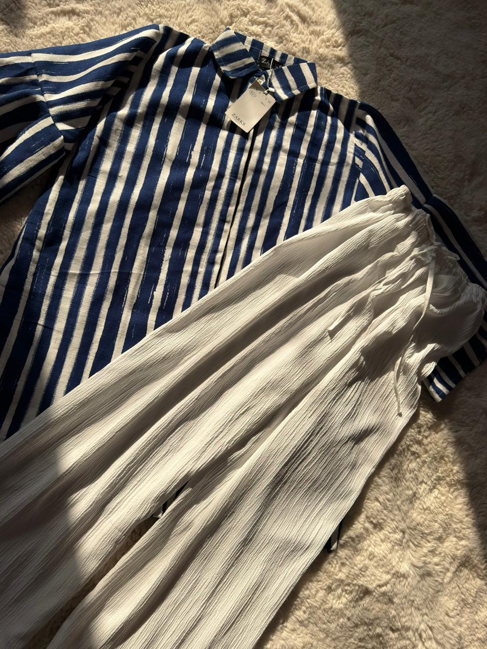 Blue stripe coord