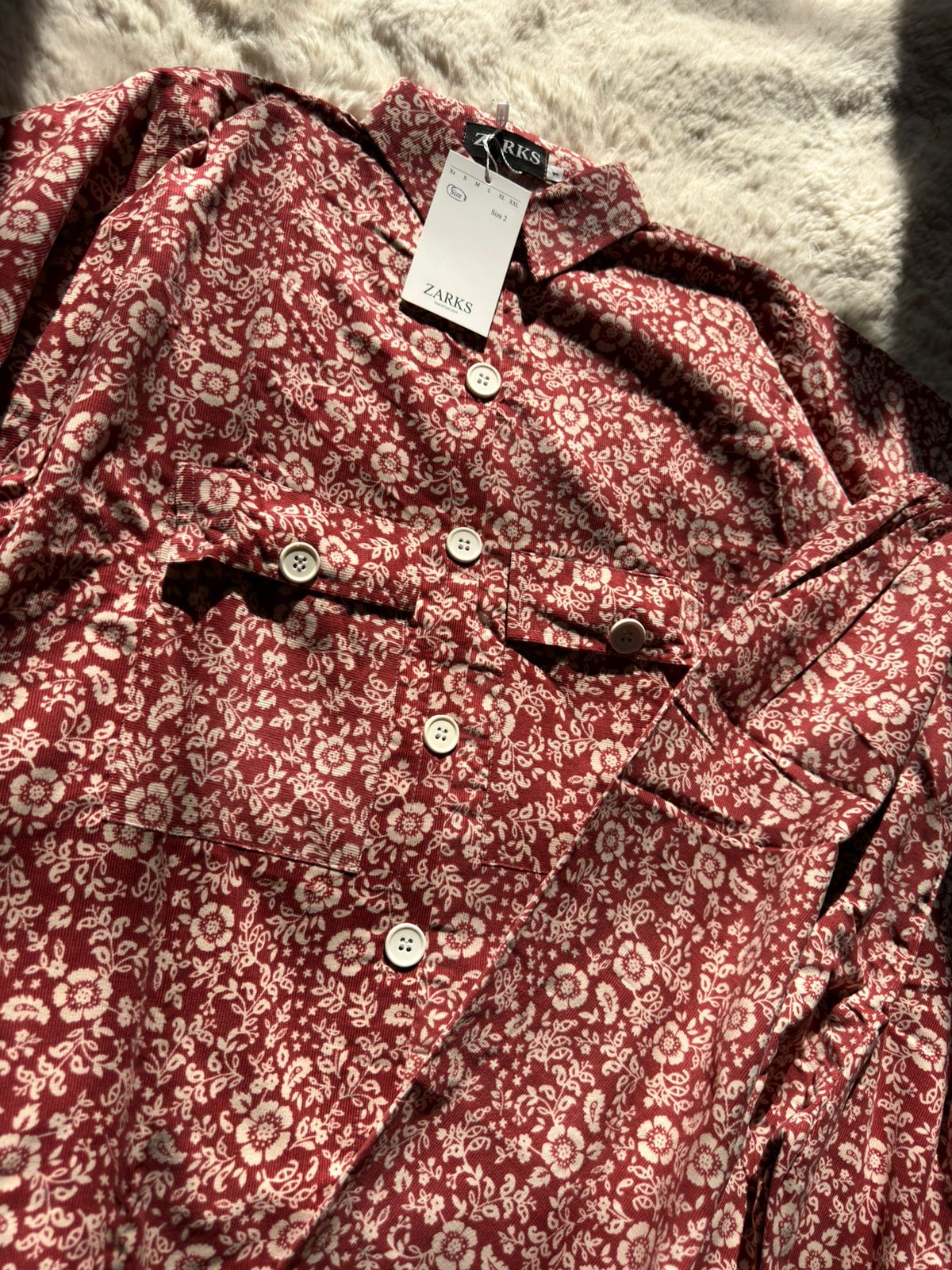 Peach corduroy coord