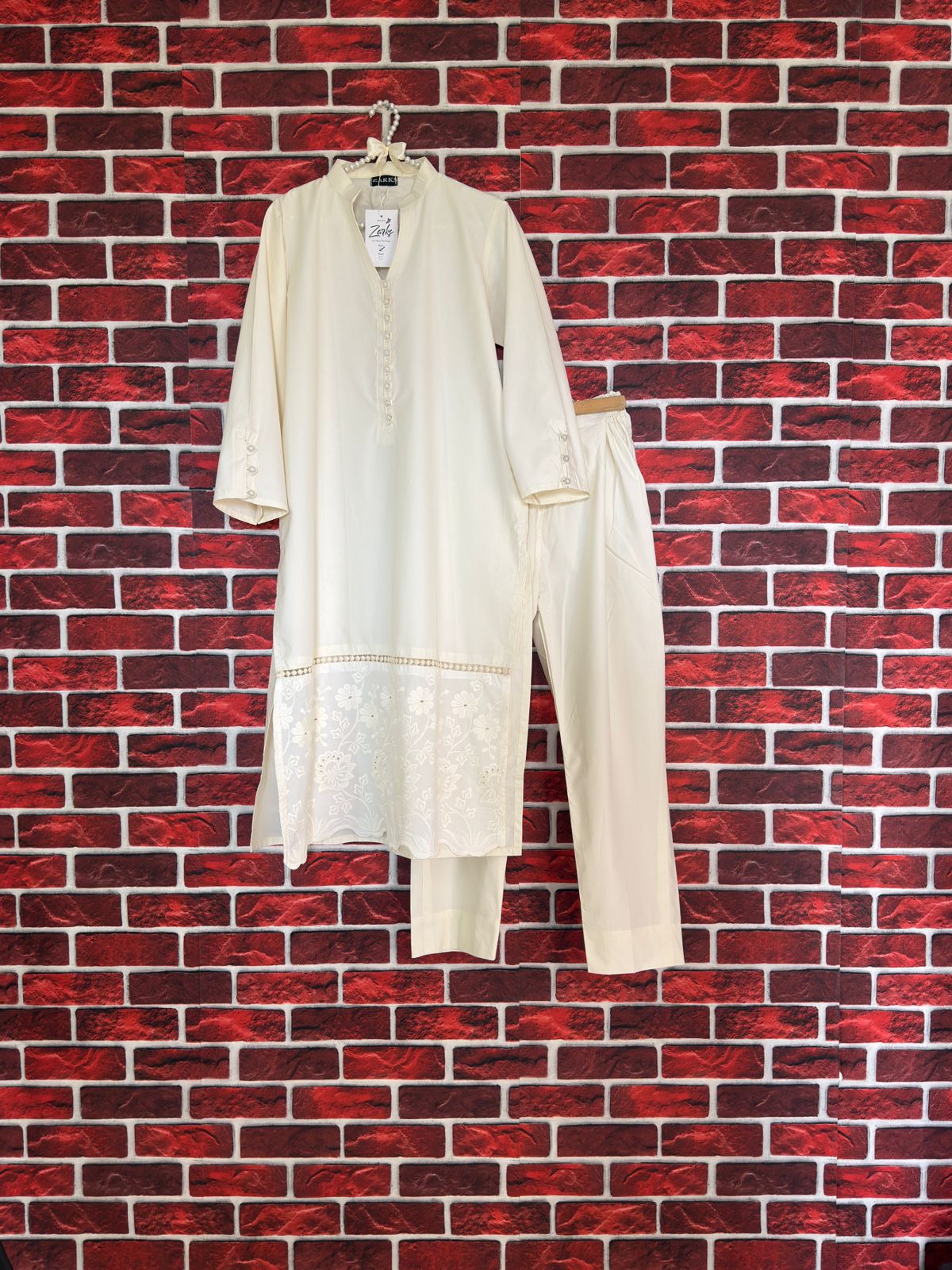 Cream dove outfit