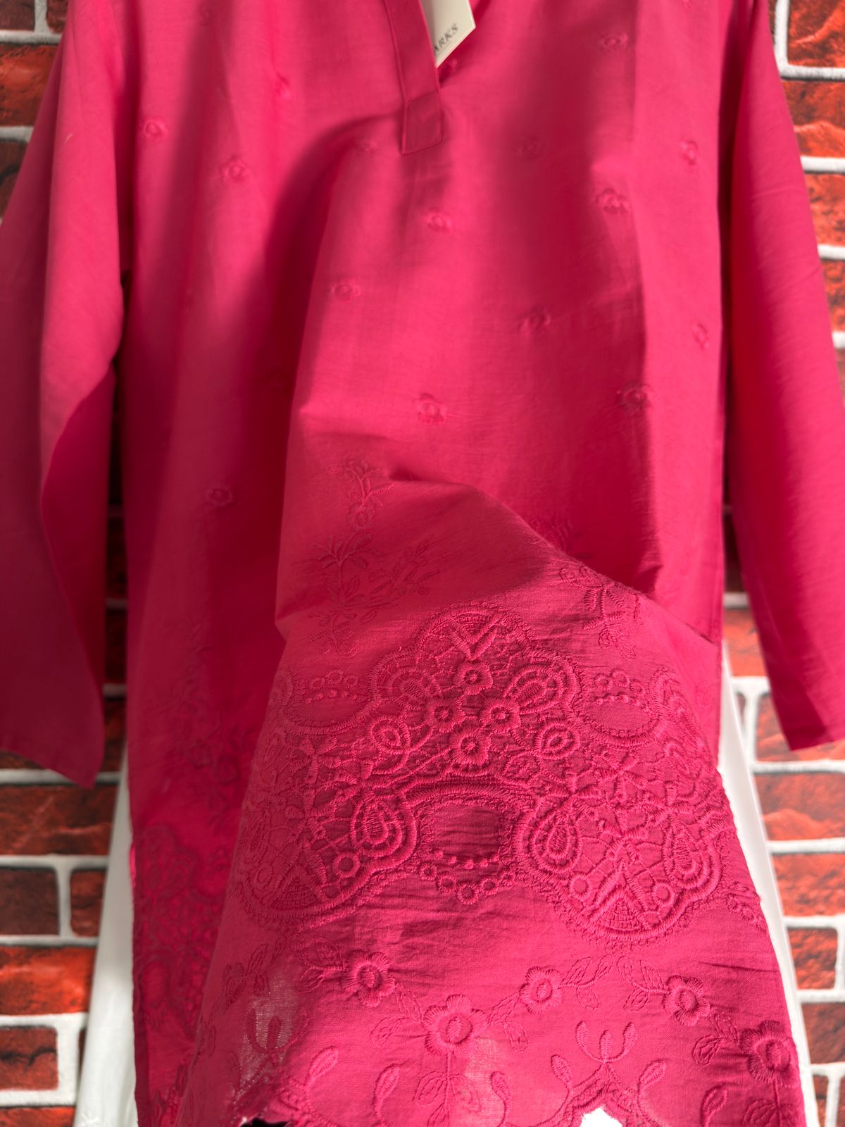 Fuschia schiffli coord