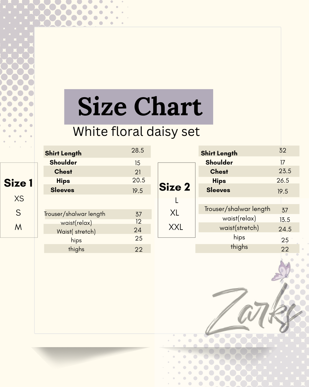White daisy Chickenkari set