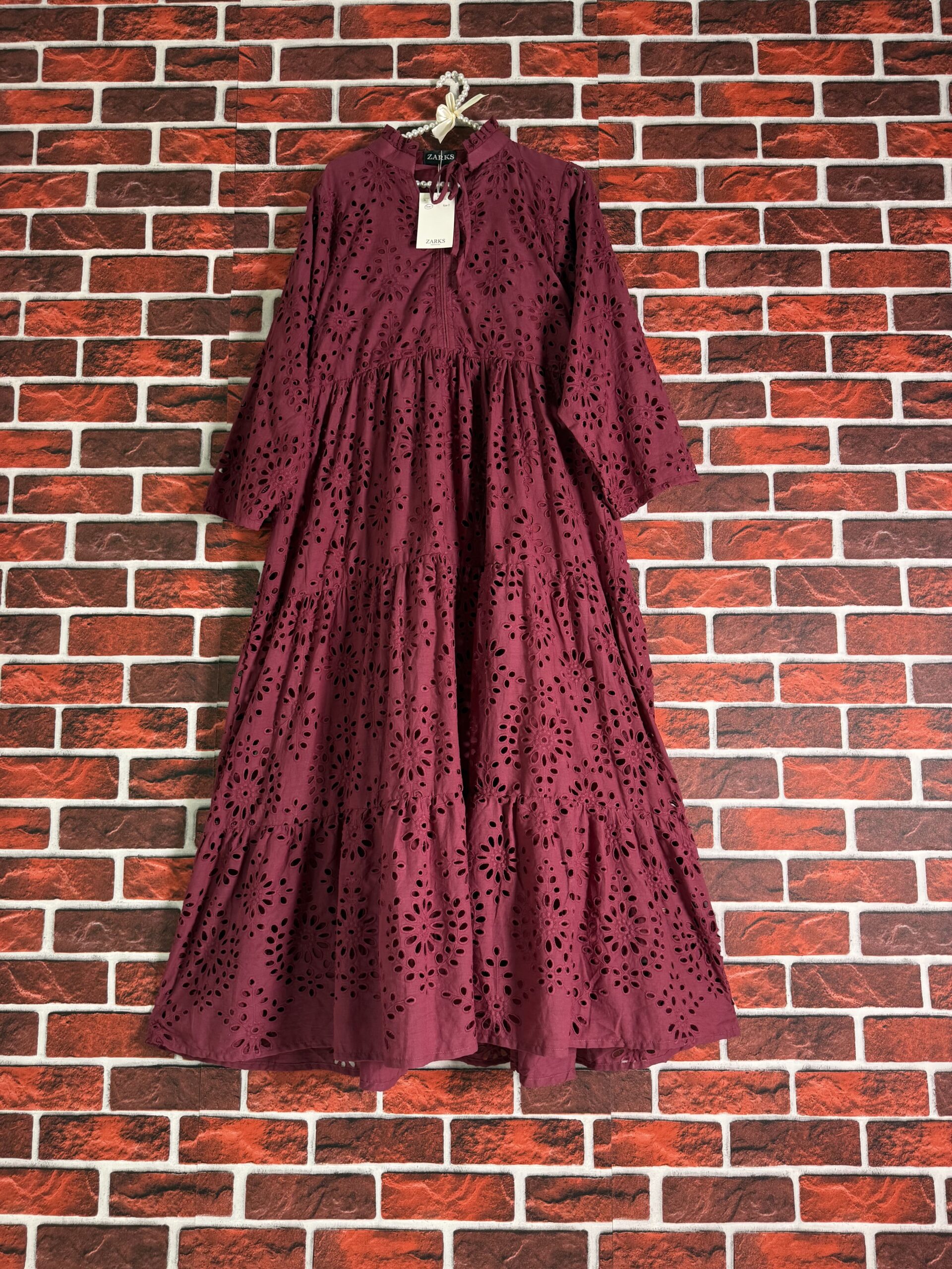 Plum chickenkari dress